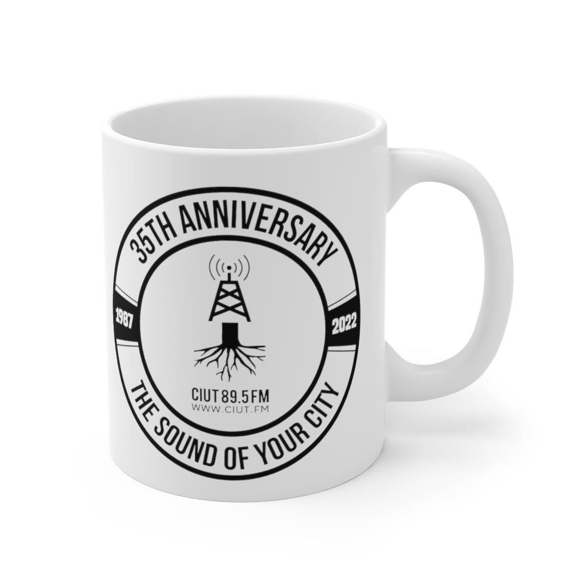 Ceramic Mugs (11oz\15oz\20oz) 35th anniversary logo